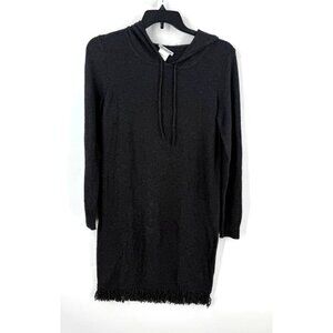 Penny Black Womens Wool Blend Hooded Dress Grey Size Medium Angora Rabbit